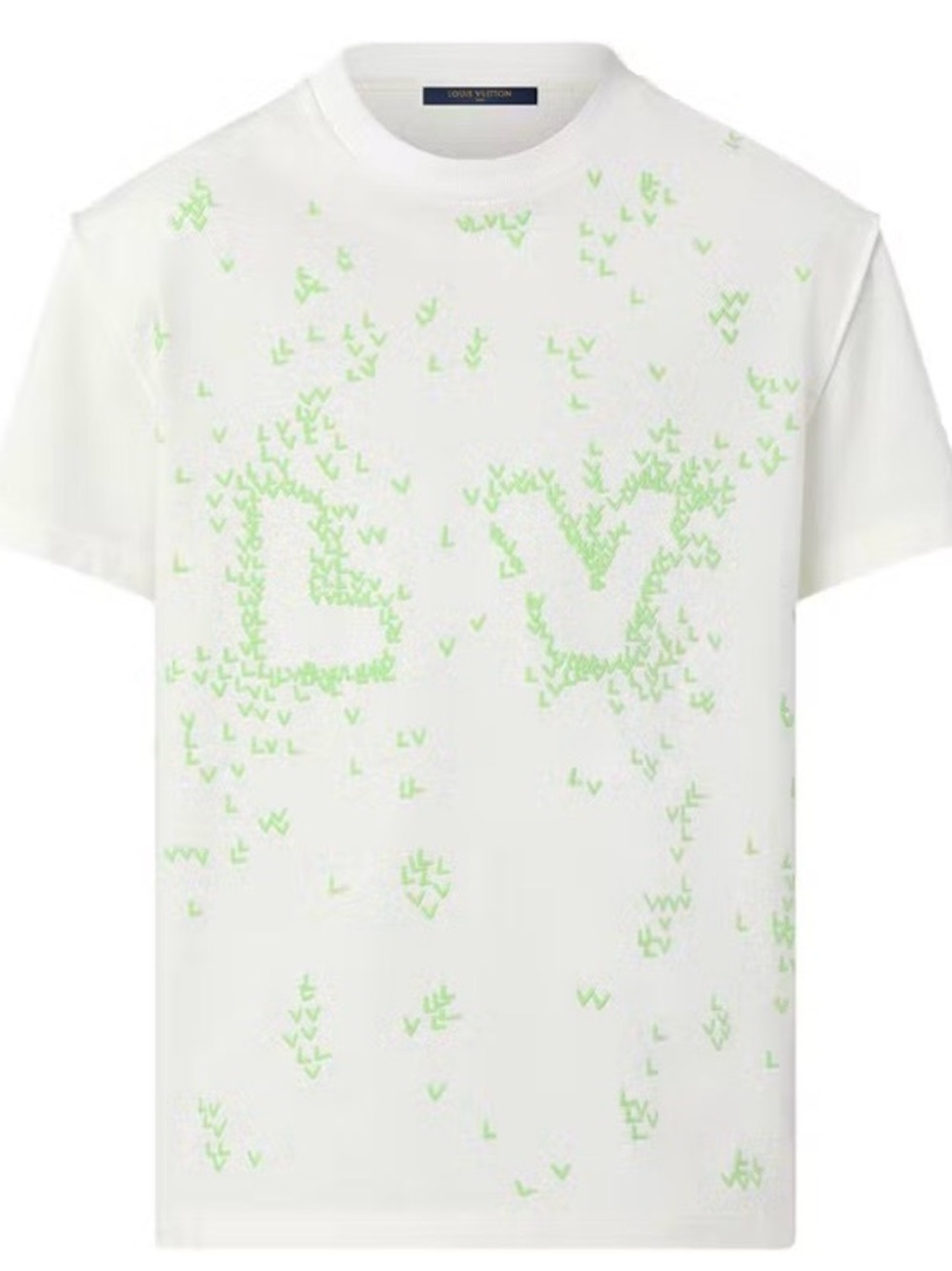 Louis Vuitton LV Spread Embroidery T-Shirt Neon Green